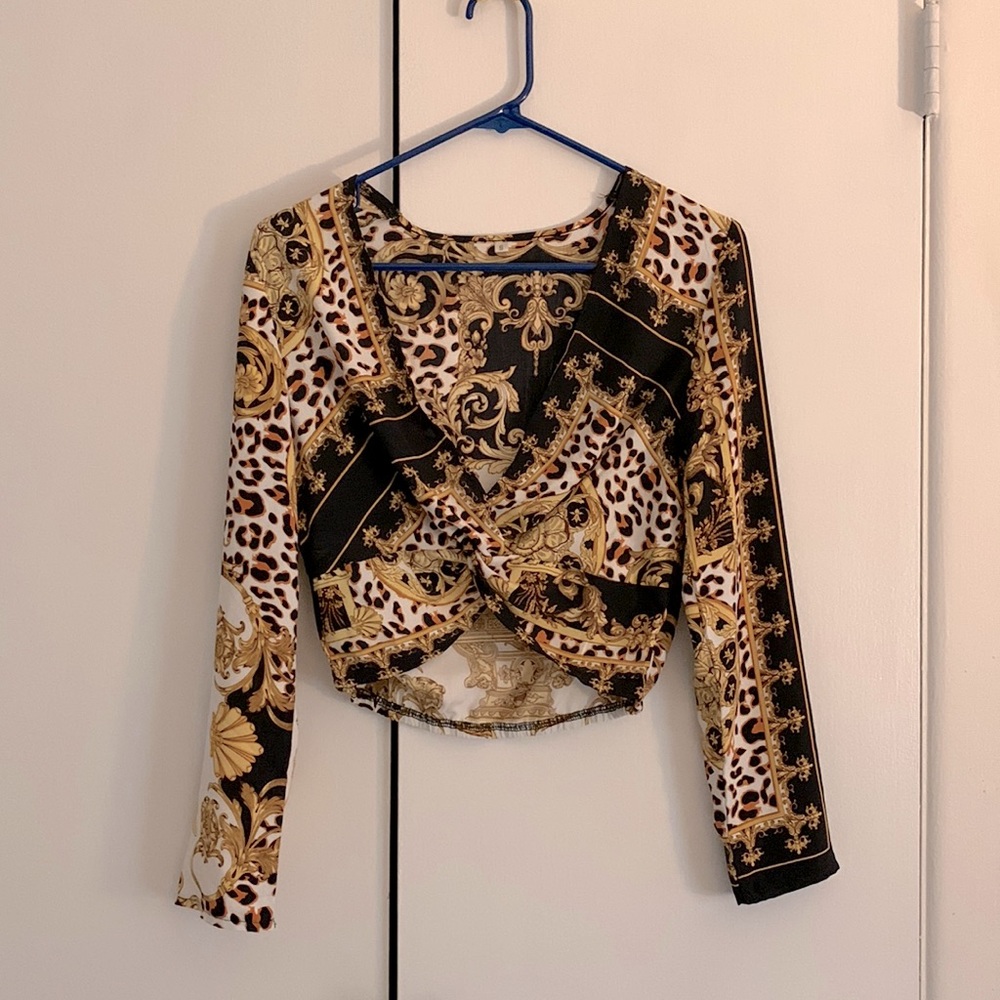 SHEIN Crop Top Blouse
